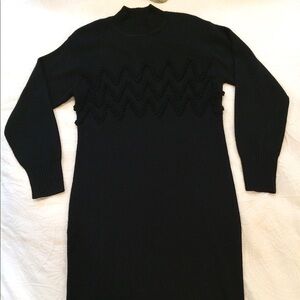 Carole Little black sweater dress